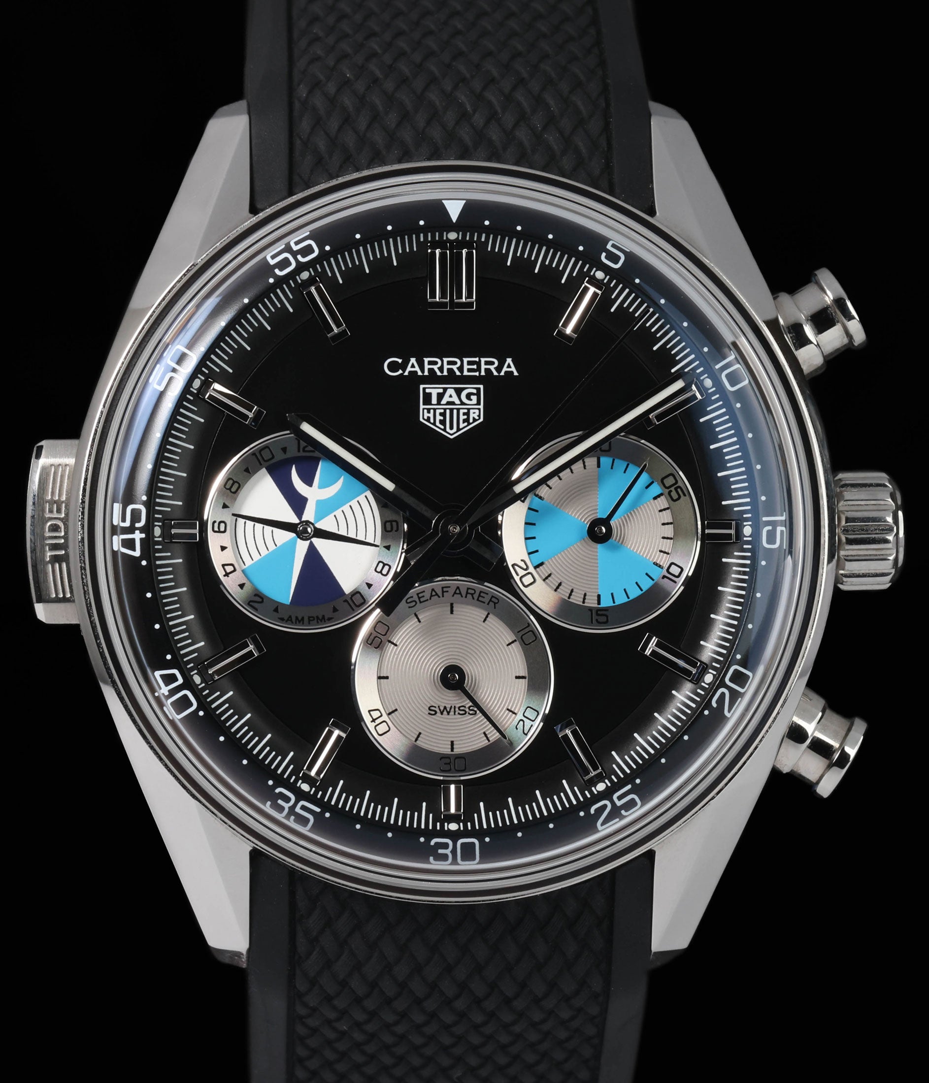 Pre-owned TAG Heuer Carrera Seafarer x Hodinkee Chronograph 42MM 2024 | Box & Papers | Crown Vintage Watches