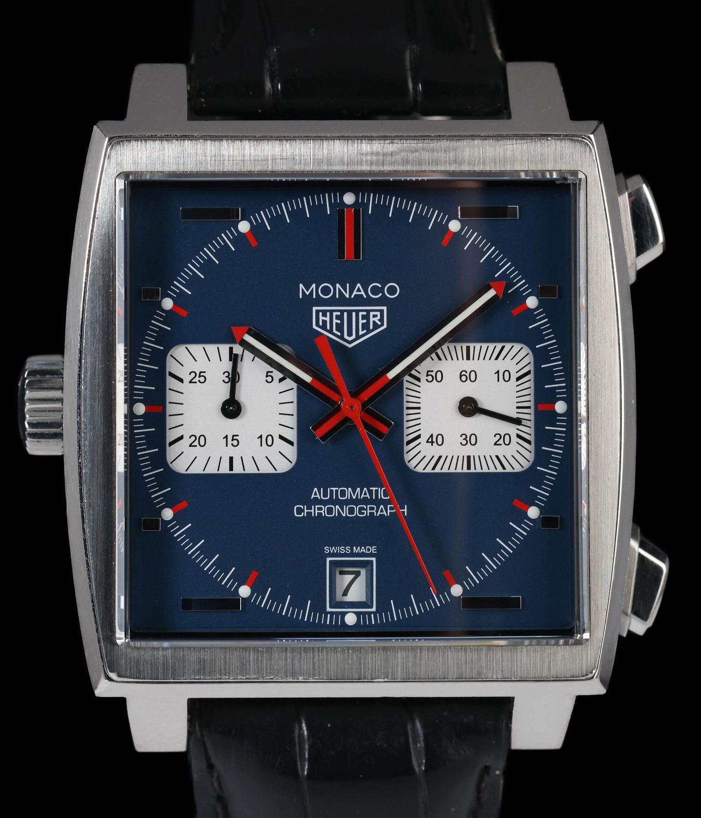 Pre-owned vintage TAG Heuer Monaco CAW211P.FC6356 39mm  | Crown Vintage Watches