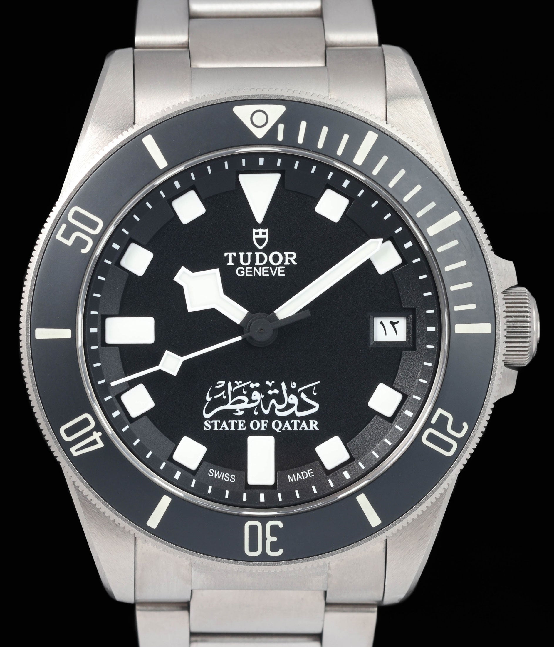 Preowned Tudor Pelagos "State of Qatar" 42MM 25600TN 2020 Box & Papers | Crown Vintage Watches