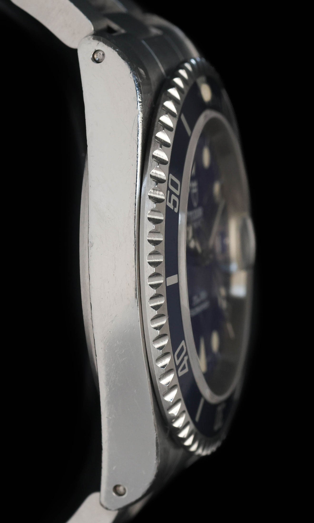 Pre-owned vintage Tudor Submariner Date 'Blue' 39mm 1997 Full-set | Crown Vintage Watches