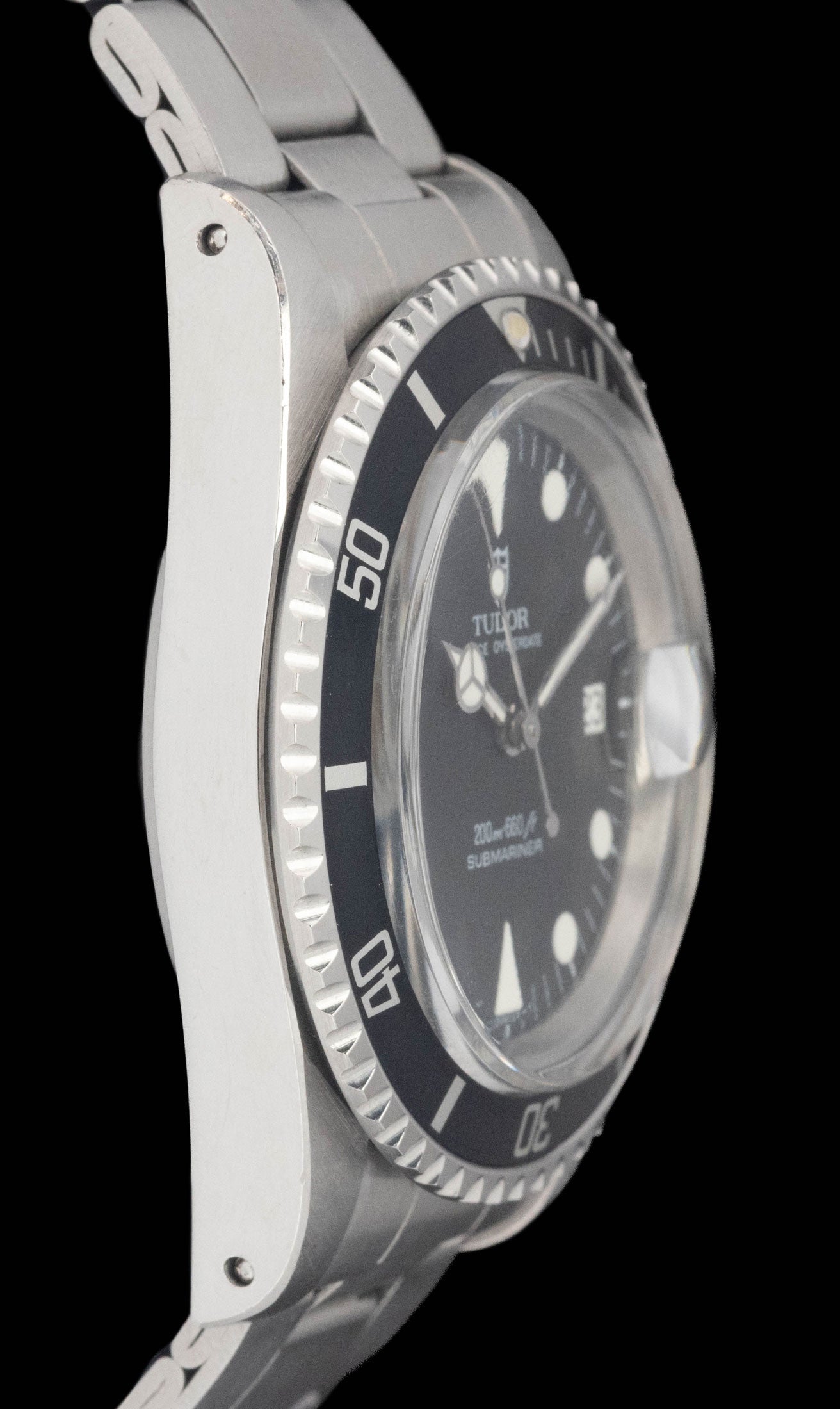 Preowned vintage Tudor Submariner 79090 Black 39mm 1989 | Crown Vintage Watches