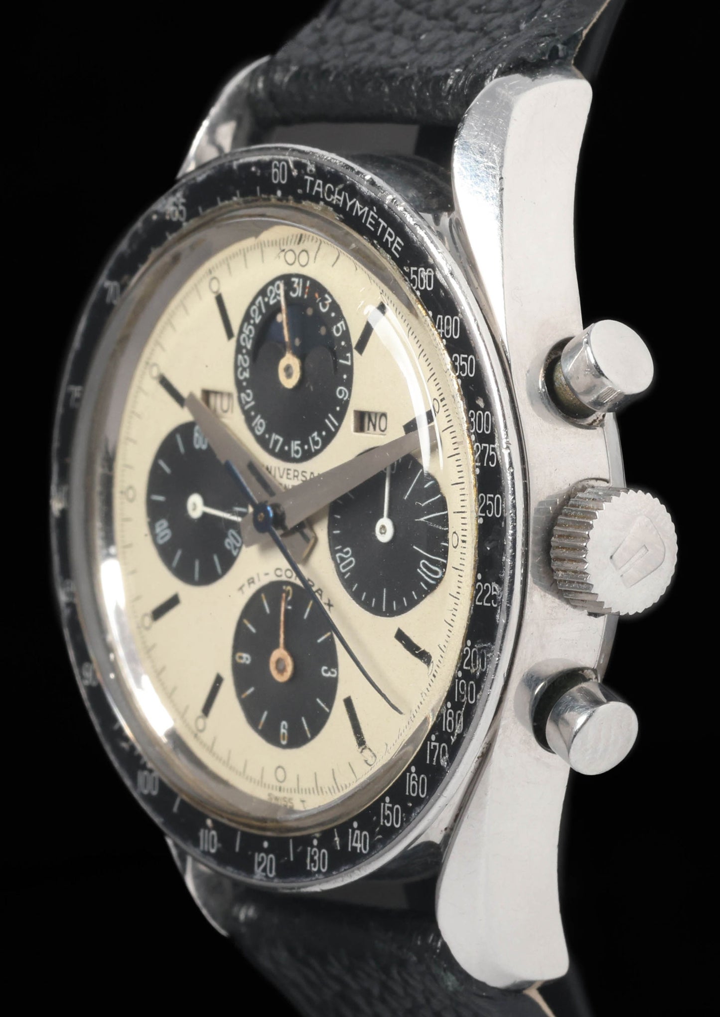 Preowned vintage  Universal Genève Tri Compax 881101/01 'Eric Clapton' 37mm 1960s | Crown Vintage Watches