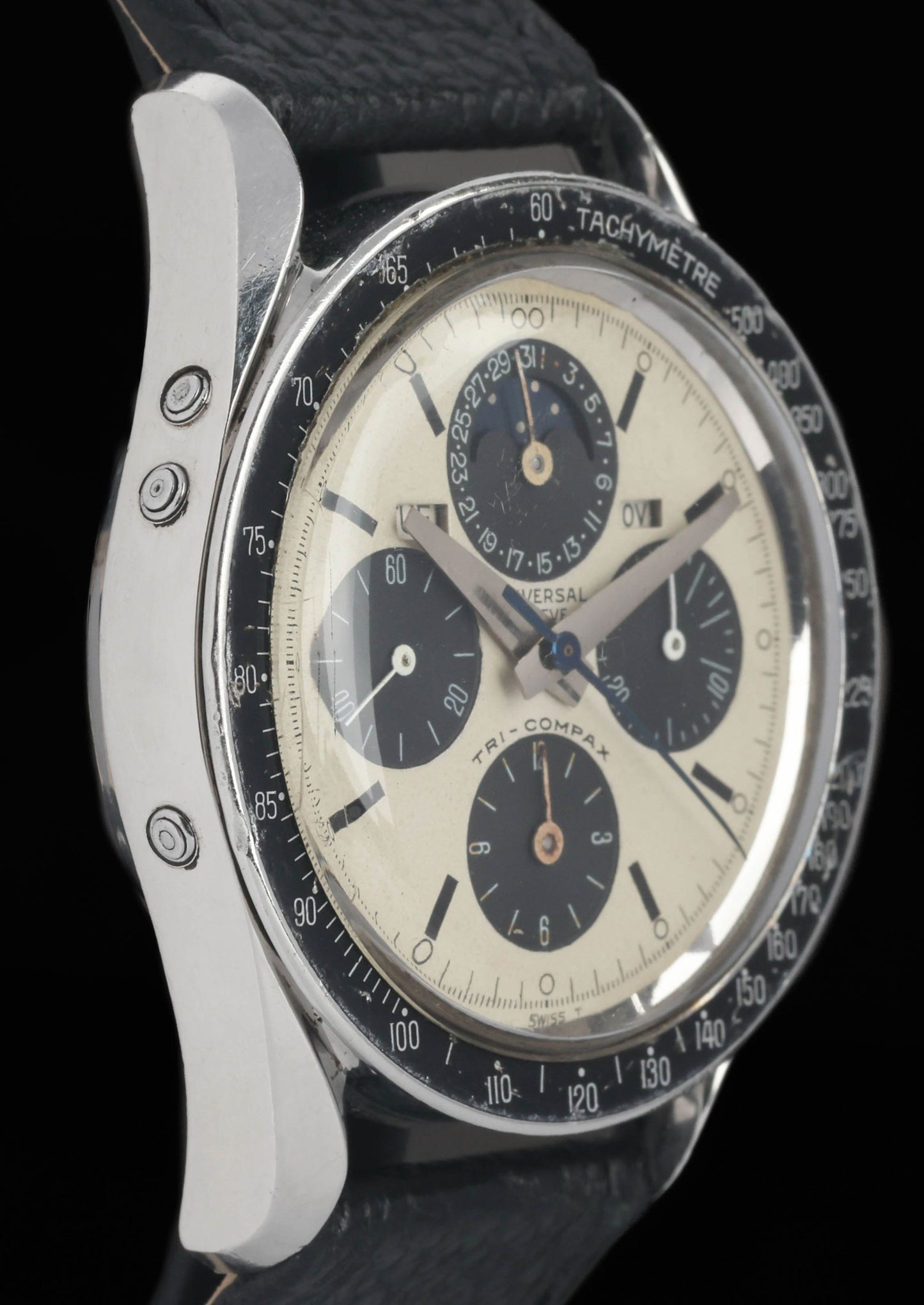 Preowned vintage  Universal Genève Tri Compax 881101/01 'Eric Clapton' 37mm 1960s | Crown Vintage Watches