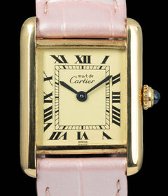 Cartier Tank Must ‘Vermeil’ Ivory Dial 1613 20x28mm Circa 1990s