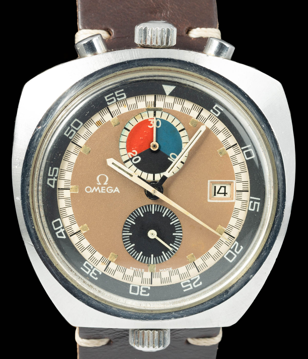 Preowned vintage Omega Bullhead 146.011-69 43MM 1969 | Crown Vintage Watches