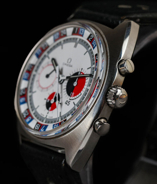 Vintage Omega Seamaster Soccer Timer 42MM Roulette Wheel Dial 145.019 1969 | Crown Vintage Watches