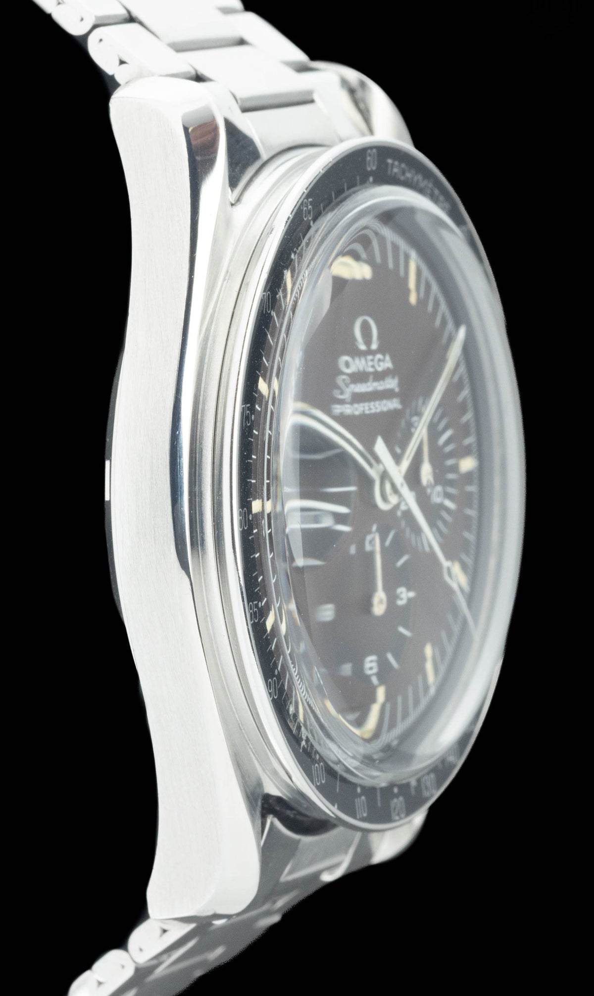 Preowned vintage Omega Speedmaster Professional 145.022-69ST Pre-Moon 'Tropical dial' 42mm 1969 | Crown Vintage Watches
