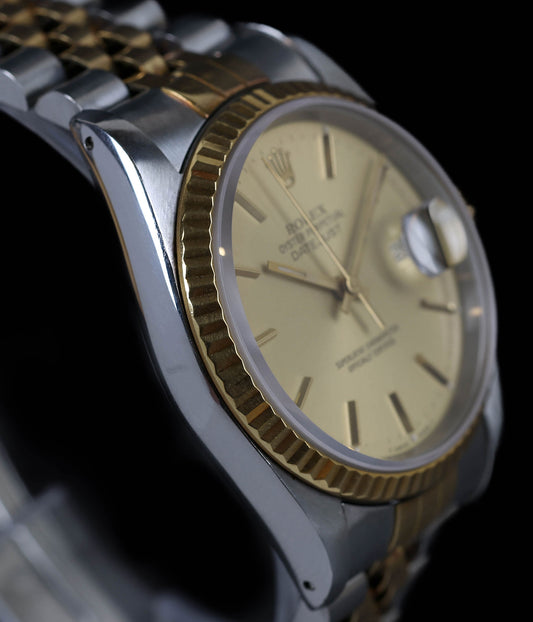 Rolex Datejust 36mm Champagne Dial 16233 1988
