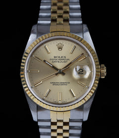 Rolex Datejust 36mm Champagne Dial 16233 1991