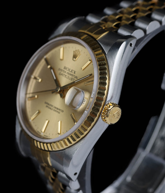 Rolex Datejust 36mm Champagne Dial 16233 1991
