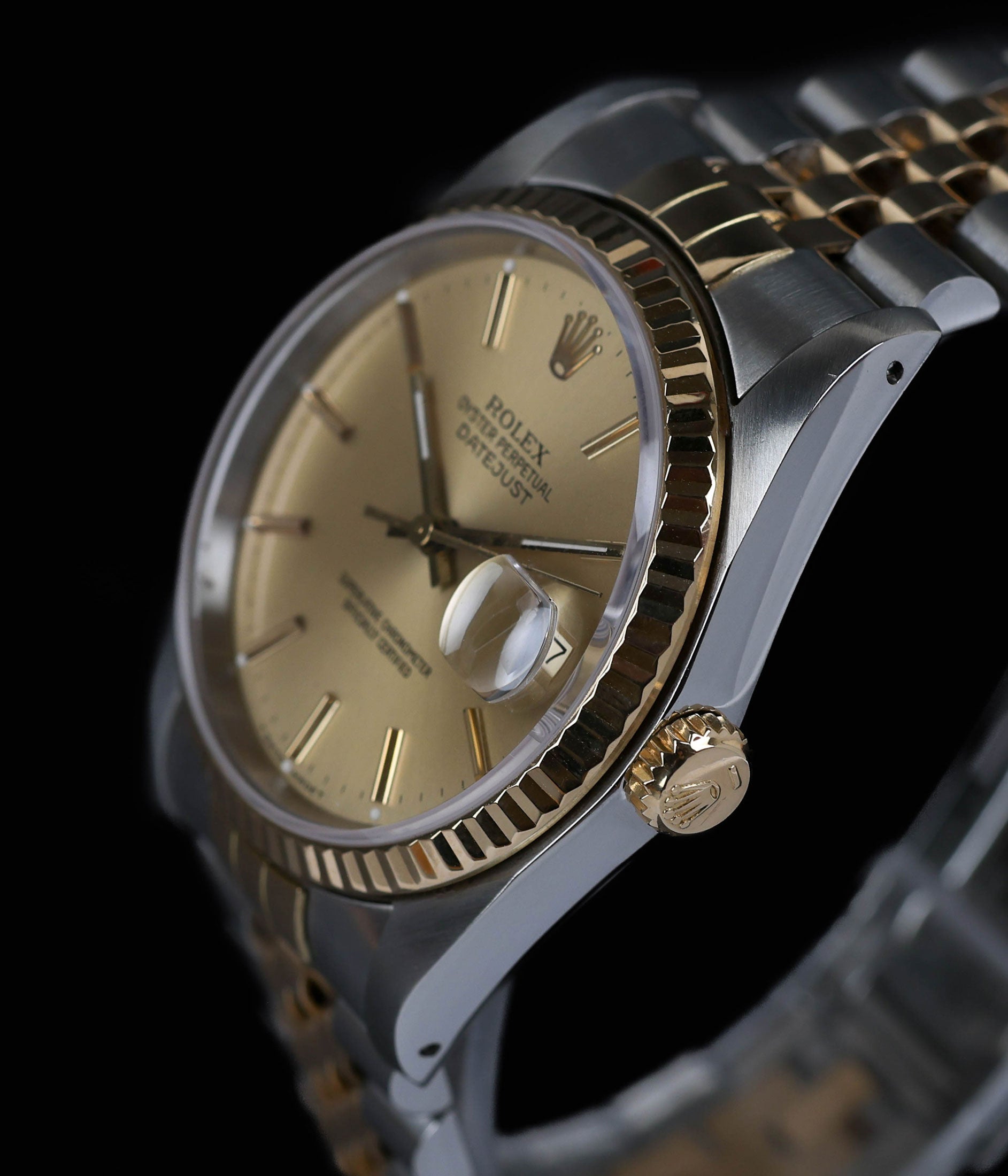Rolex Datejust 36MM Champagne 16233 1988 | Crown Vintage Watches