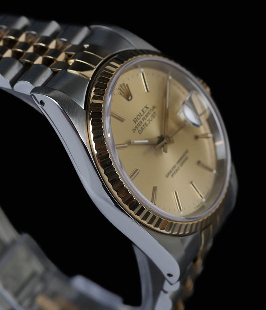 Rolex Datejust 36MM Champagne 16233 1988 | Crown Vintage Watches