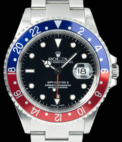 Rolex GMT Master II 16710 Pepsi 40MM 2002 Box & Papers