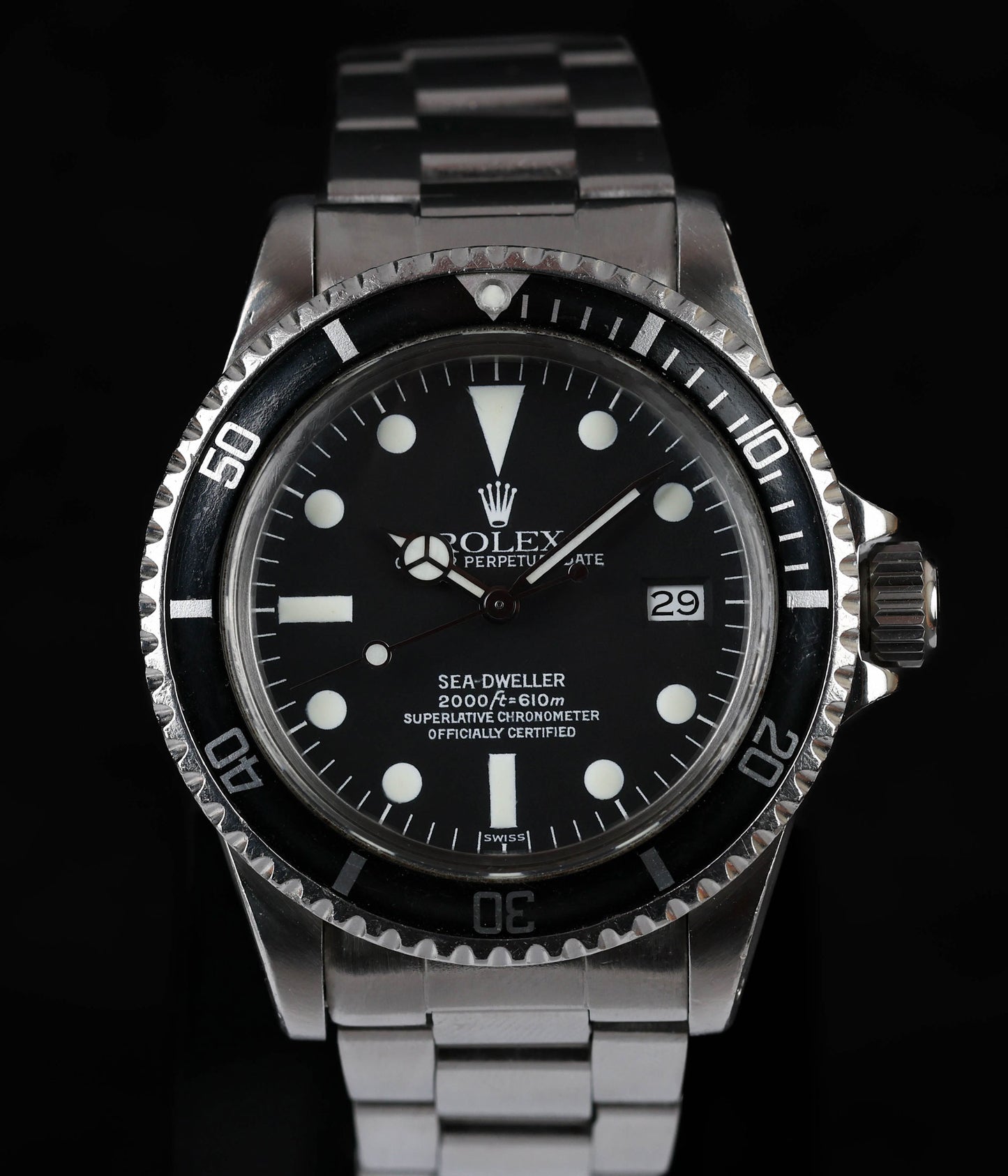 Rolex Sea-Dweller 'Great White' 40MM Service Dial 1665 | 1981 | Crown Vintage  Watches