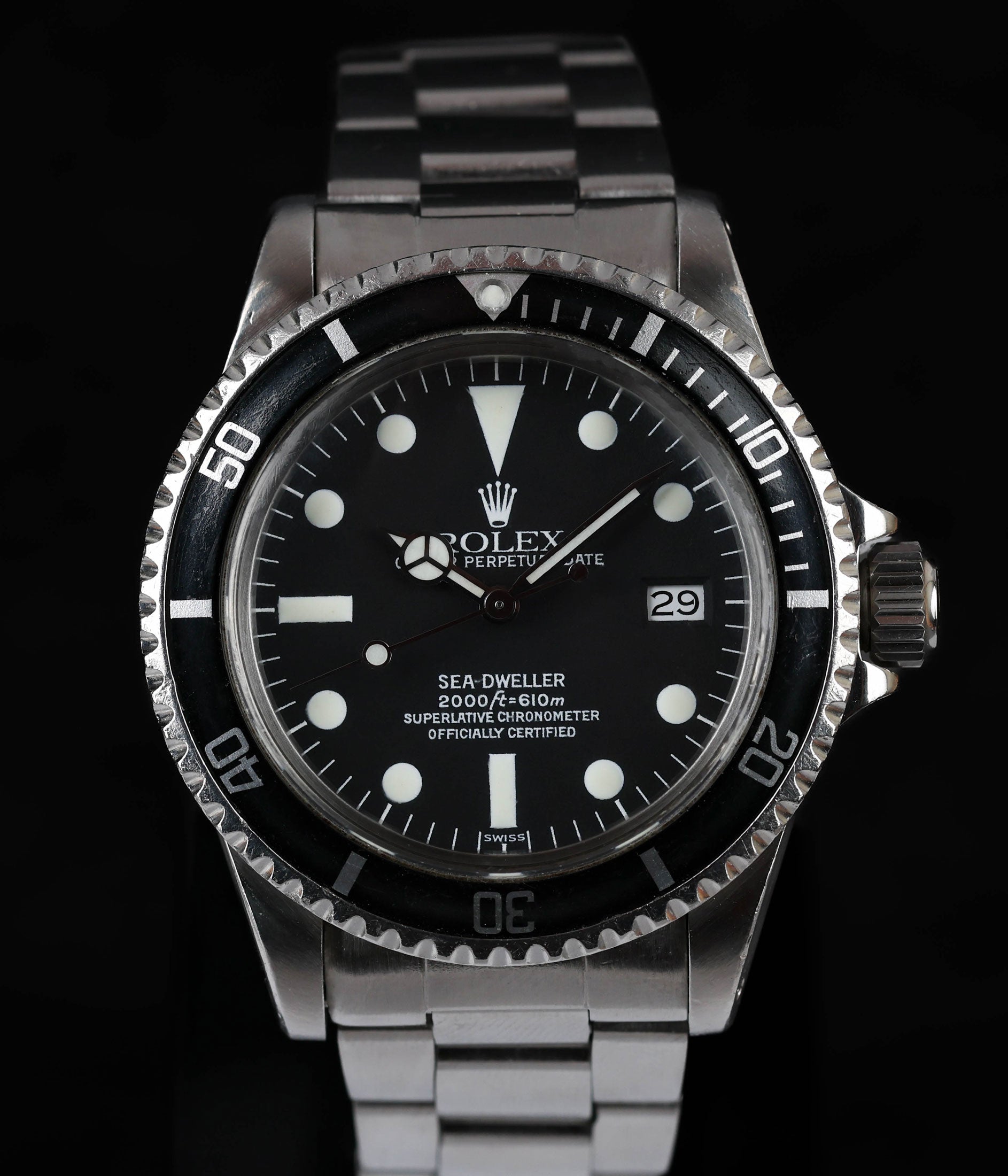 Rolex Sea-Dweller 'Great White' 40MM Service Dial 1665 | 1981 | Crown Vintage  Watches