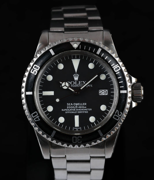 Rolex Sea-Dweller 'Great White' 40MM Service Dial 1665 | 1981 | Crown Vintage  Watches