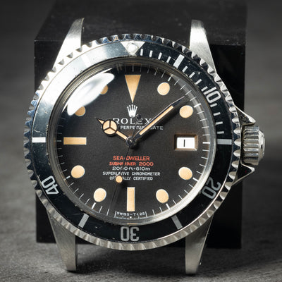 Preowned vintage Rolex Seadweller 1665 'Double Red' MK2 1967 Box & Papers | Crown Vintage Watches