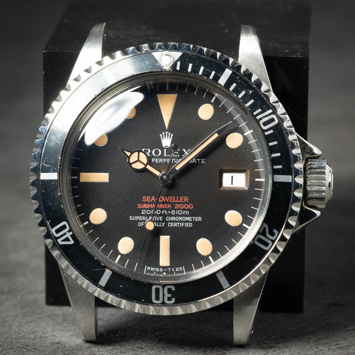 Preowned vintage Rolex Seadweller 1665 'Double Red' MK2 1967 Box & Papers | Crown Vintage Watches