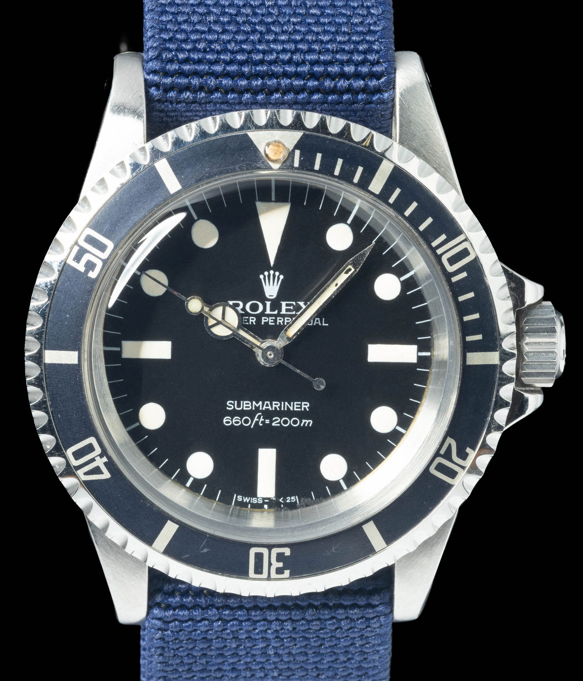 Preowned vintage Rolex Submariner 5513 'MK2 Maxi' 40mm 1978 | Crown Vintage Watches